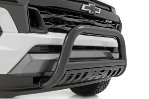 Chevrolet Colorado Bull Bar - Front - Rough Country - 3-inch Diameter, Corrosion Resistant - Black - '15-'24